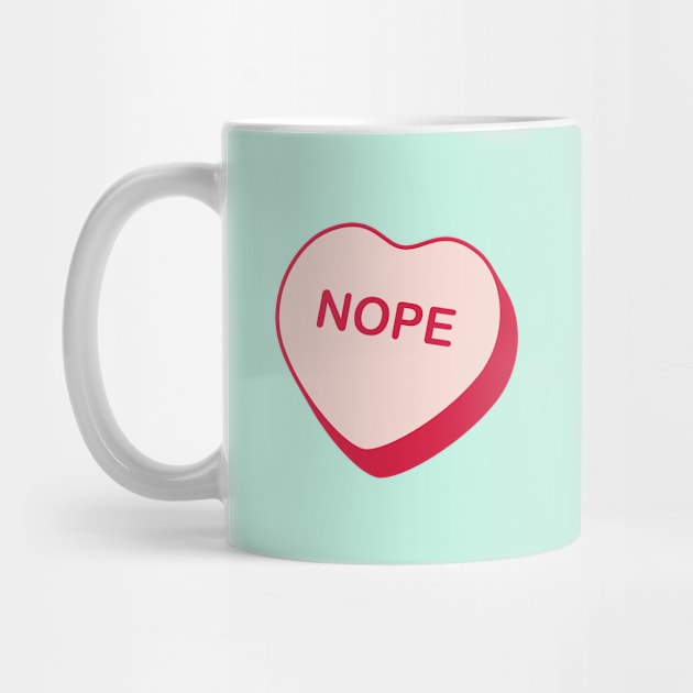 Nope Rejected Candy Heart by creativecurly